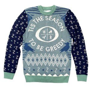 Netflix Ozark Ugly Christmas Sweater Men’s Size Medium Blue